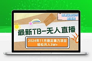 最新TB-无人直播 11月最新，打造你的日不落直播间，轻松月入3W+