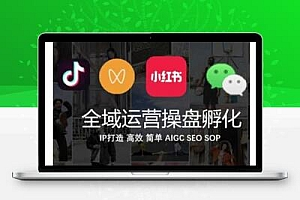 全域运营操盘(抖音+私域+小红书)，IP打造高效简单