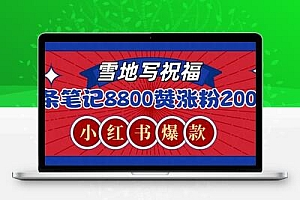 一条笔记8800+赞，涨粉2000+，火爆小红书的recraft雪地写祝福玩法（附提示词及工具）