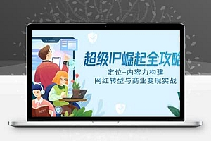 超级IP崛起全攻略，定位+内容力构建，网红转型与商业变现实战